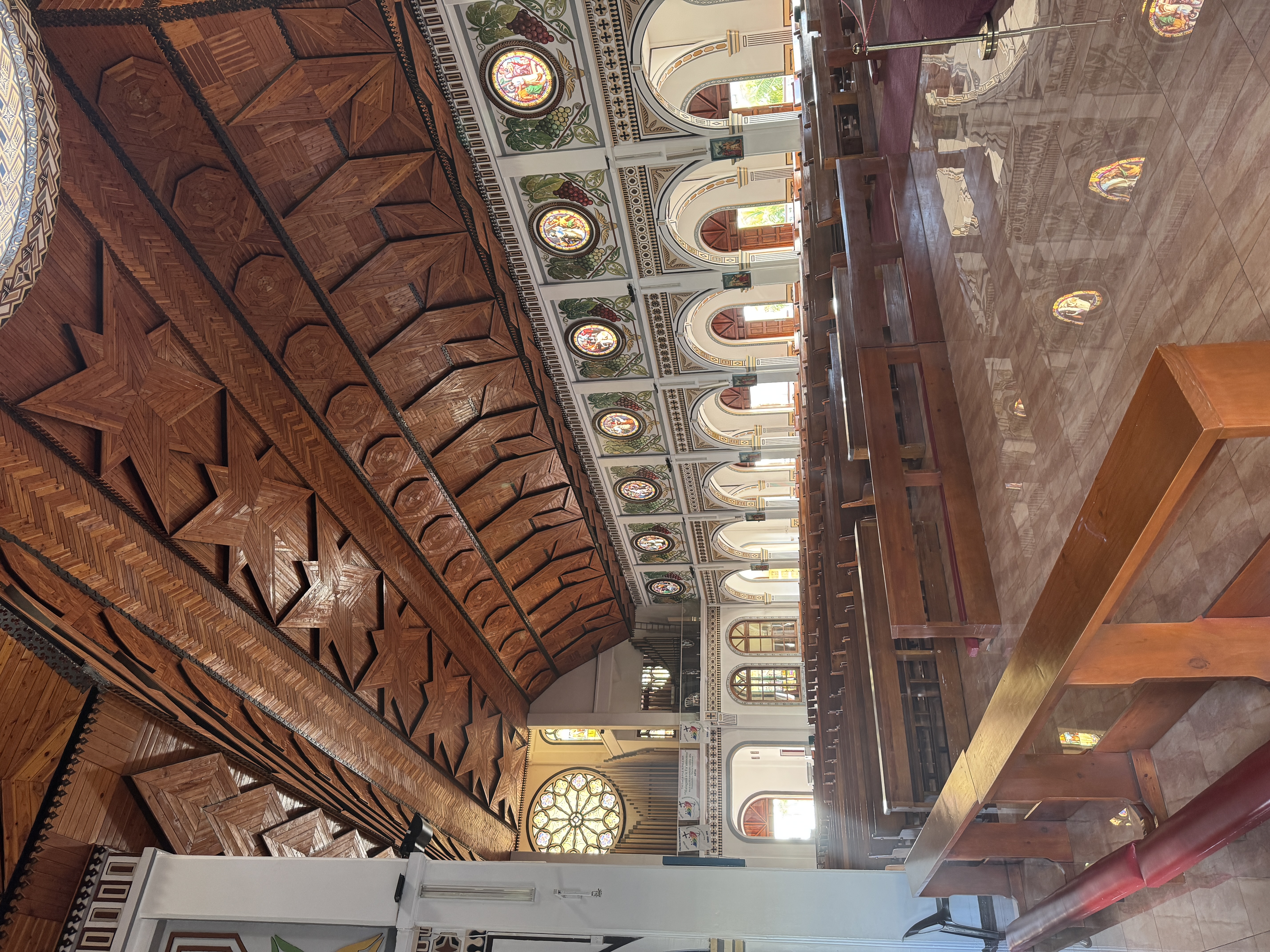 Maybe the ceiling proves that traditional woodworking skills survive.