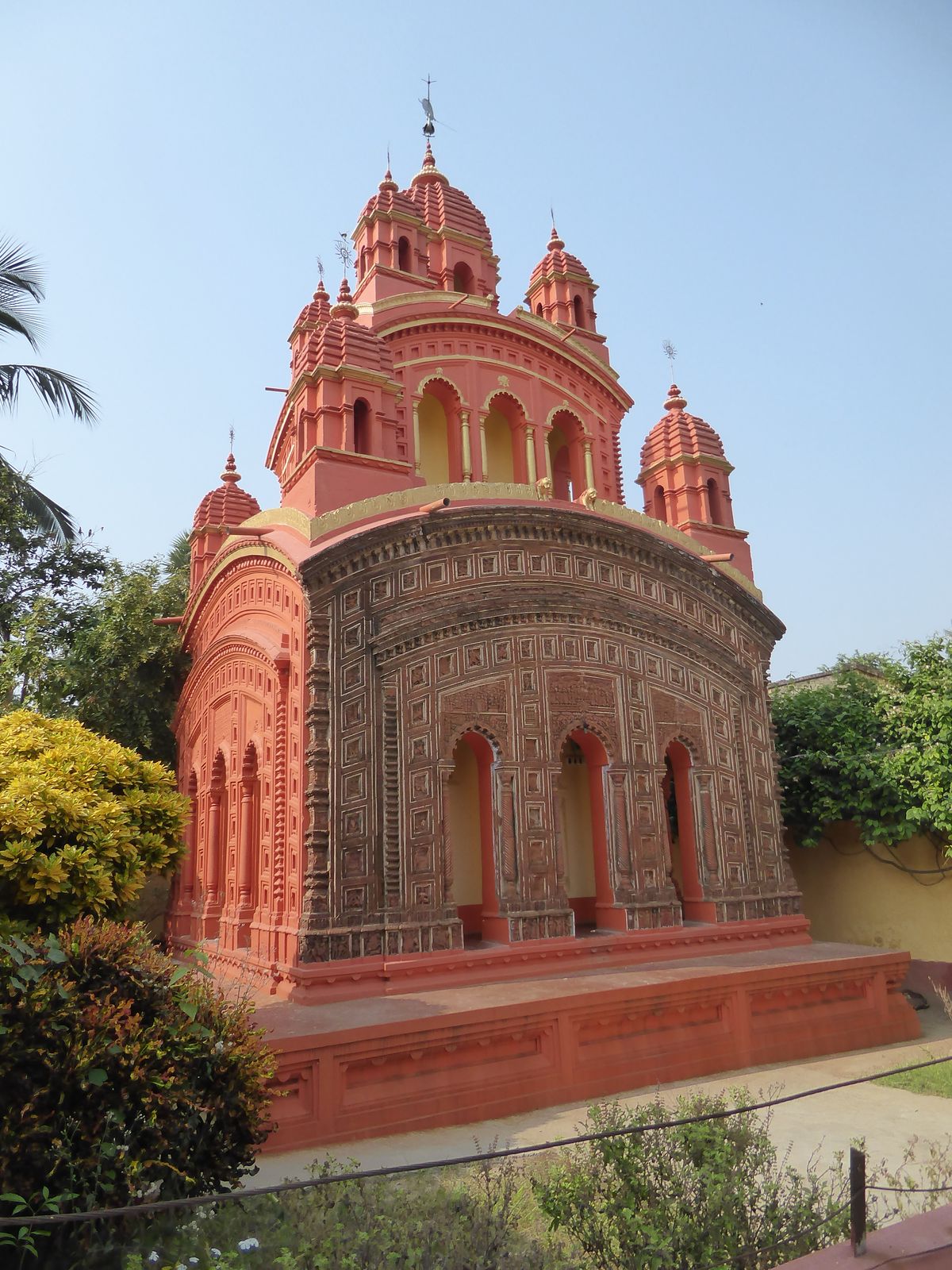 And here's something very unusual. It's the Sridhara Mandir, built very late in the nineteenth century, probably as a private venture by the