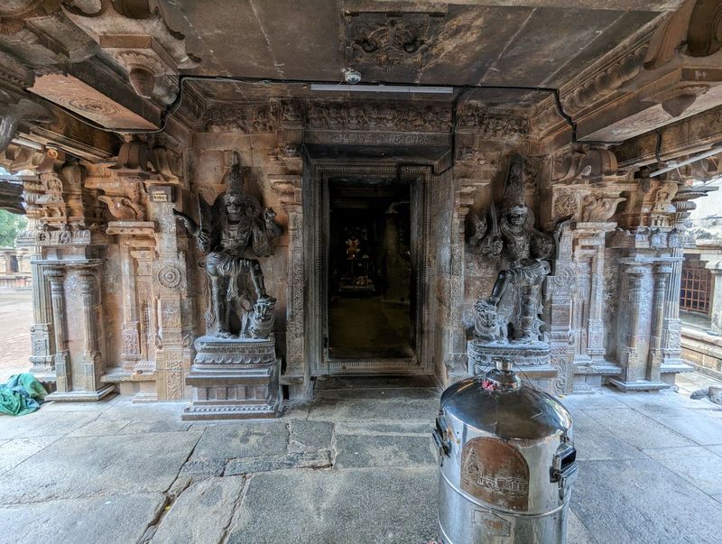 Just because it's smaller, this temple is cosier, less intimidating.  Well, excepting those dvarapalas or door guards.