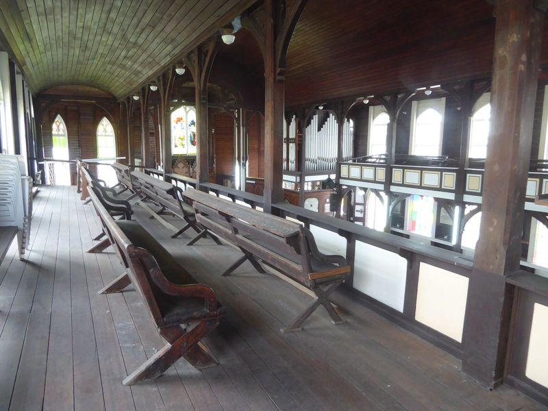 The church is famous for having early on allowed Africans to worship, albeit upstairs.
