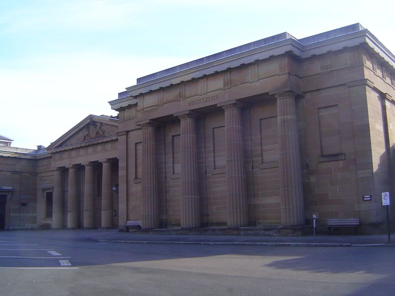 Definitely not doggy anything, this is the Darlinghurst Courthouse, opened in 1844 and designed by Mortimer Lewis, the busy colonial archite