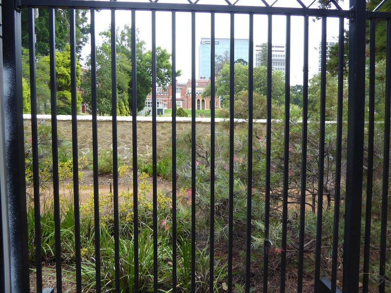 The governor's house originally had a good stone wall, but apparently it doesn't provide the kind of security that governors need today, eve