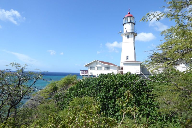 The Diamond Head Lighthouse, built originally in 1899 and replaced after 1916.