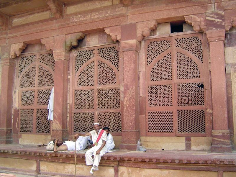 Sandstone jalis.