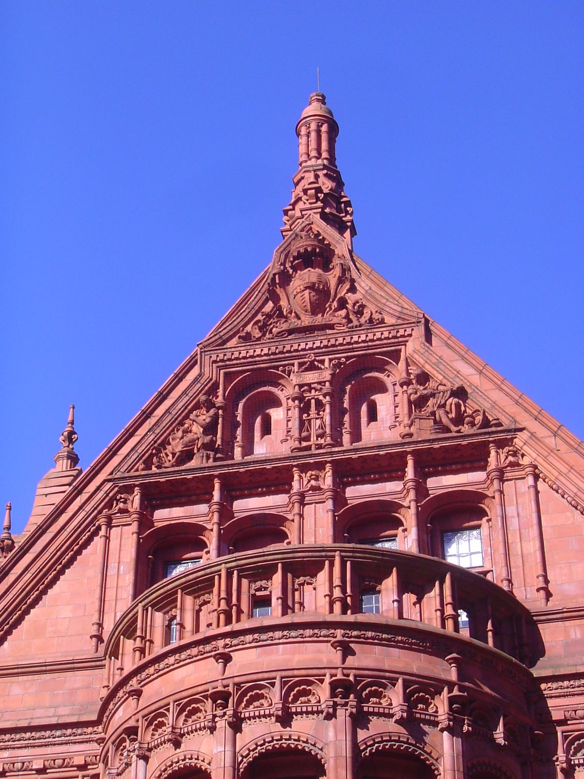 The style is a blend of Gothic and French Renaissance. For more, see Andy Foster's very useful Pevsner City Guide: Birmingham, 2005.