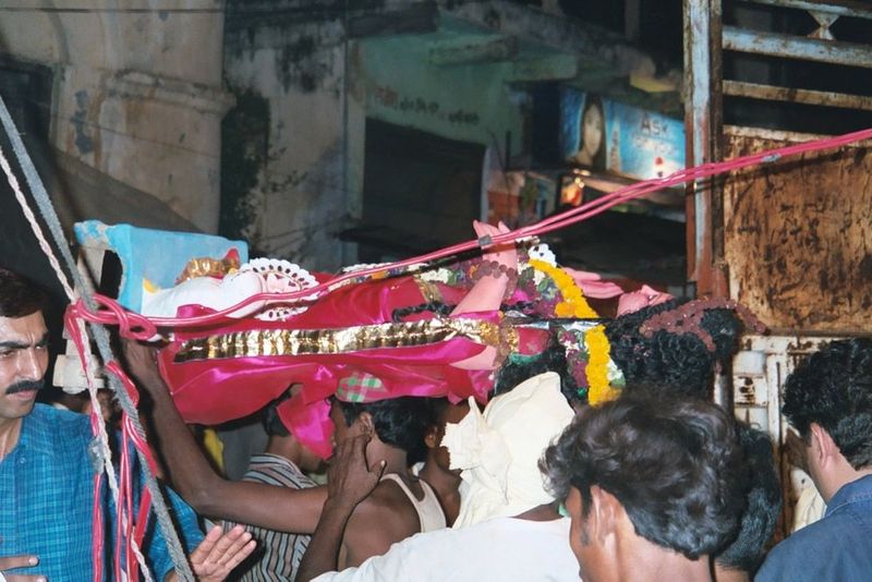 A Durga takes her last ride.