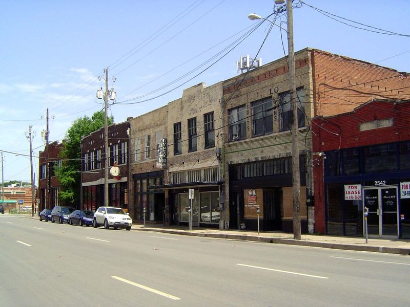 No downtown Dallas street looks the way it did in 1900, but you don't have to go far to find streets that do. This is Elm, a mile to the eas