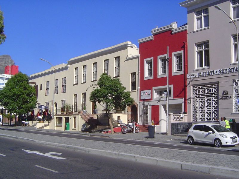 The same building with its neighbors.