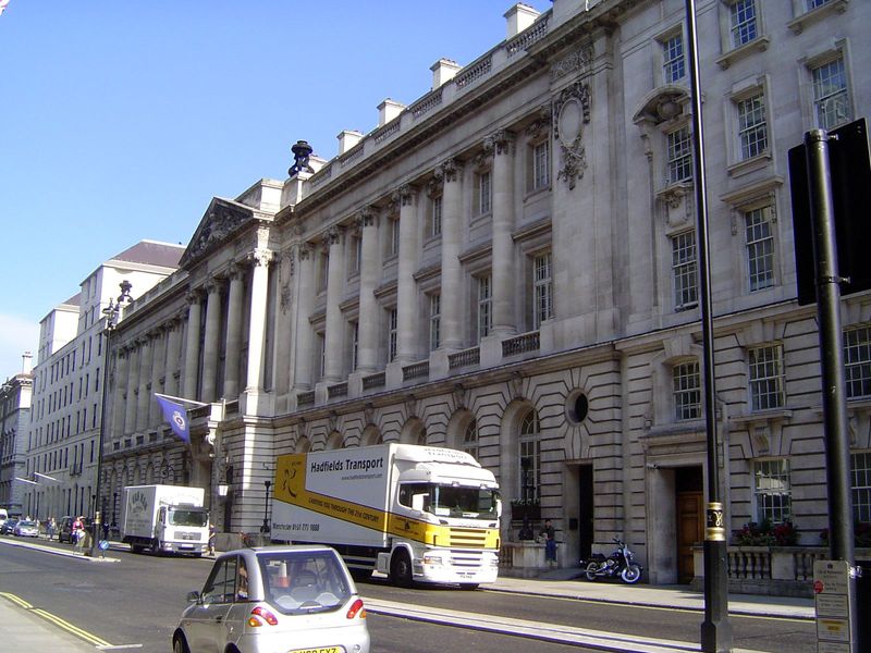 The apogee of clubdom, at least by square footage, was this, the Automobile Club, opened in 1911 at 80 Pall Mall. "It gave entry to clubland