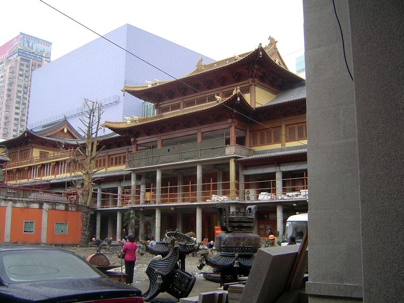 Tradition as lipstick, a cosmetic layer. Nanjing Xilu.