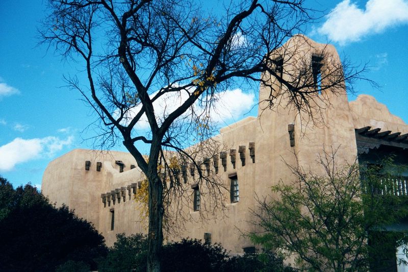 This is the Santa Fe Museum of Fine Arts, built in 1917 at the southwest corner of the plaza and just a block from the Palace of the Governo