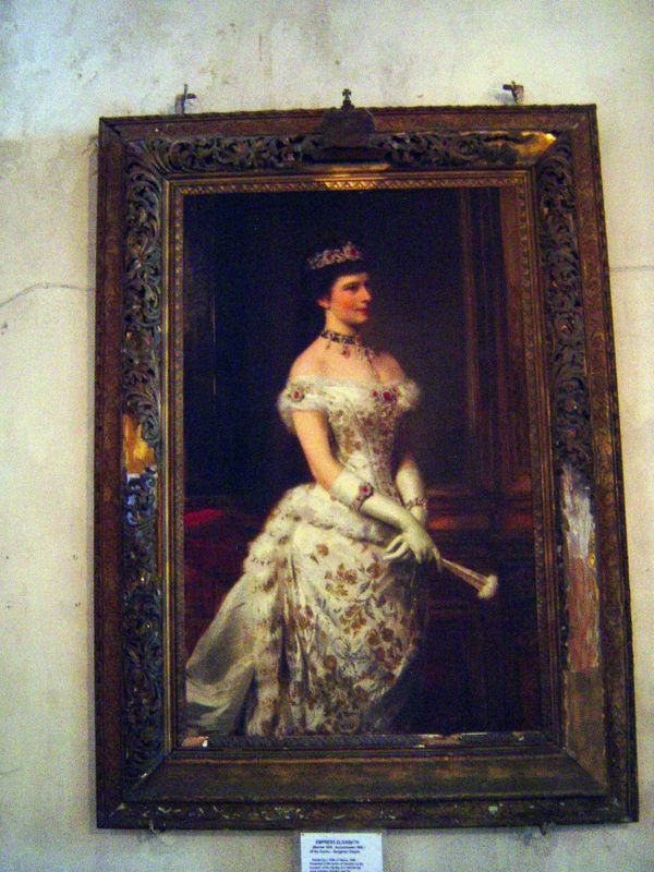 On the occasion of the signing of a commercial treaty with Austria-Hungary in 1887, the sultan was given this portrait of Elizabeth, the emp