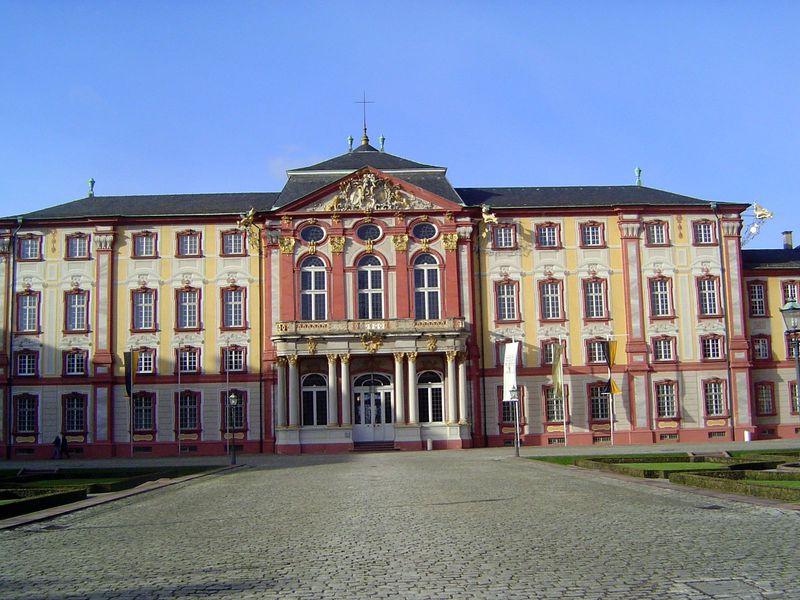 You're not too impressed by Schloss Bruchsal? Take it easy. We're not here for the exterior, though the pediment hints at what lies within. 