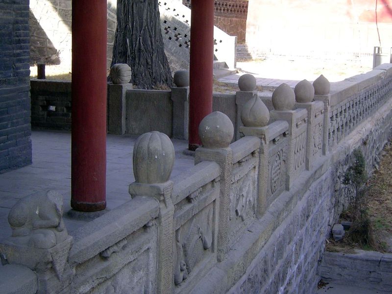 Balustrade of the Dressing Tower.
