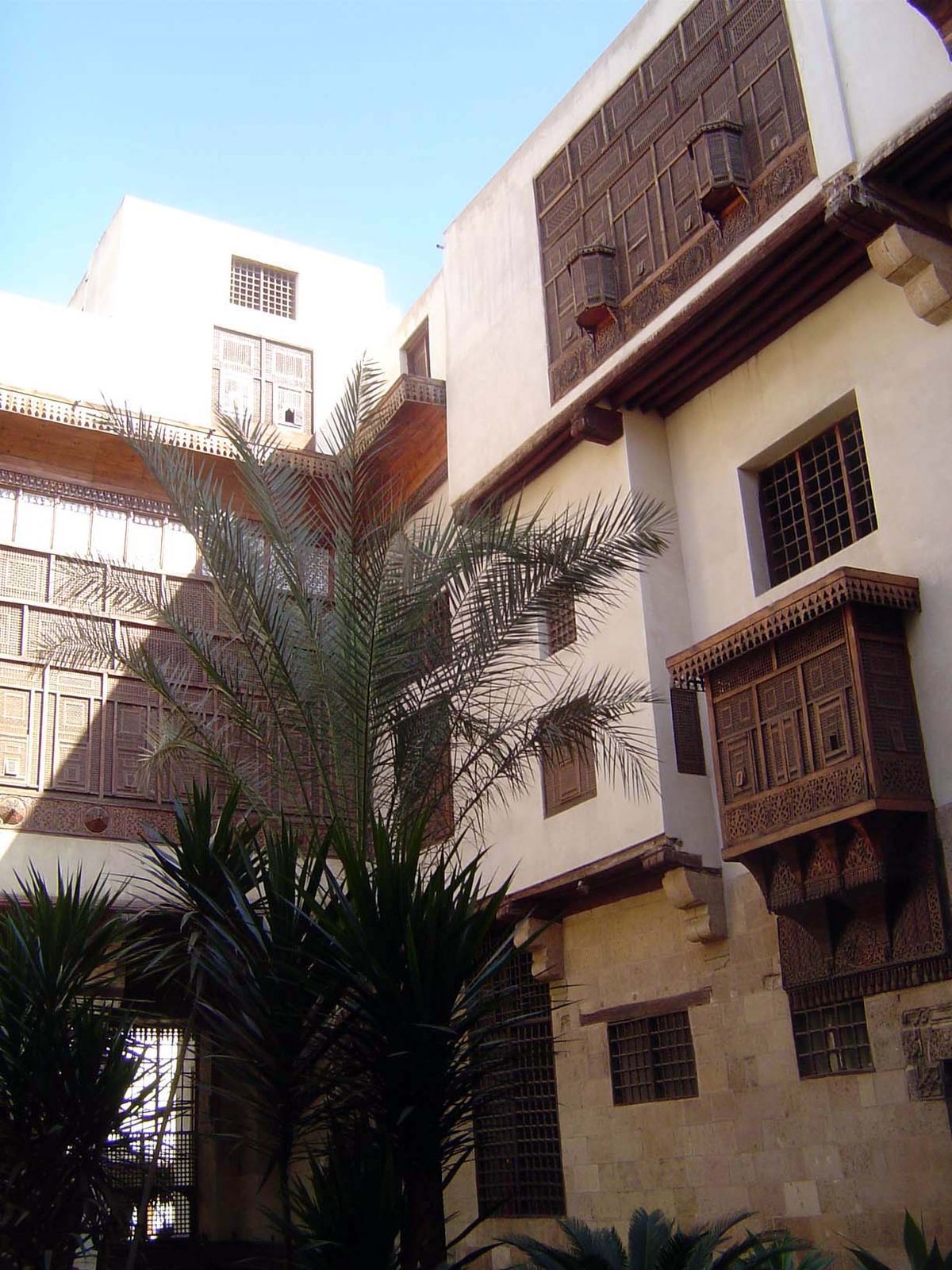 Surprised? It's big, with many elaborate rooms around this large courtyard.