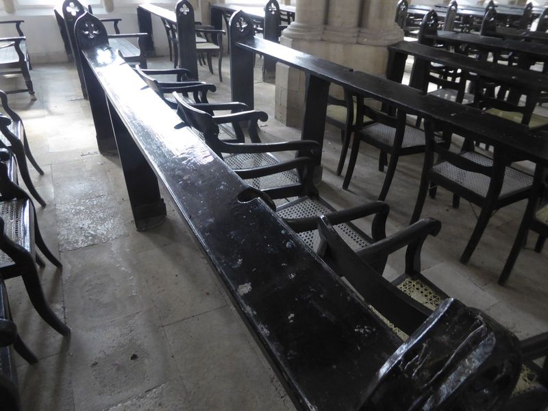 Notches cut out to hold rifles at the ready.