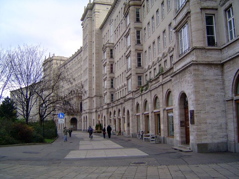 After the war, East Germany picked up the Stalinist version of classicism, as in this, the Ringcafe, built in the 1950s as a "worker's palac