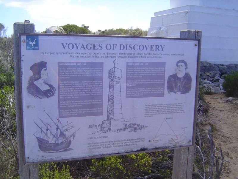 Reminders: Bartolomeu Dias rounded the cape in 1488 but was forced by his crew to turn back near what is now Port Elizabeth, 400 miles farth