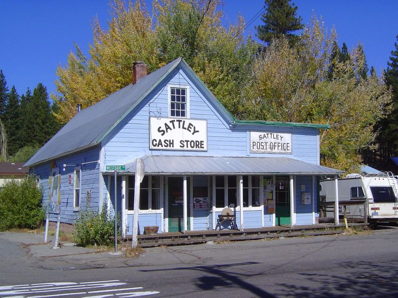 Down in Sierra Valley, the Sattley Cash Store was for sale in 2005.
