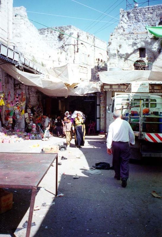 The Old City grew up around the haram and stretches primarily to its west. The main path through it is called in Arabic qusseba, or windpipe