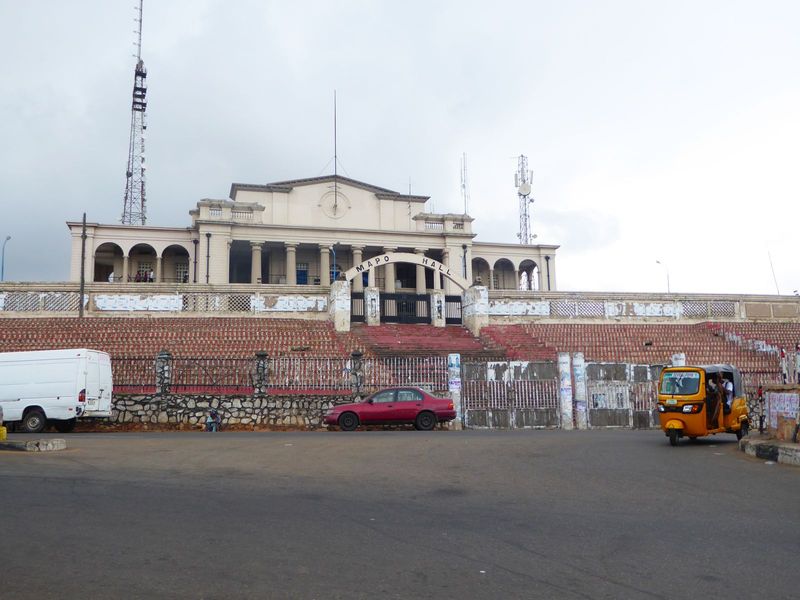 Here we are at the Ibadan City Hall, better known as Mapo Hall from the hill it crowns.