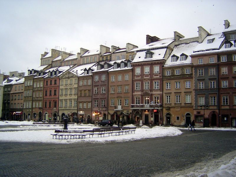 The Rynek Stare Miasta, or Old Town Square. It's all post-war, though as nearly as possible a copy of the pre-war landscape. A lot of empty 