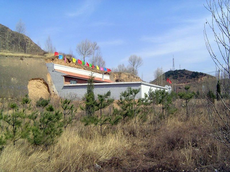 Often they combine construction with excavation of rooms in the soft but strong, compacted silt called loess.