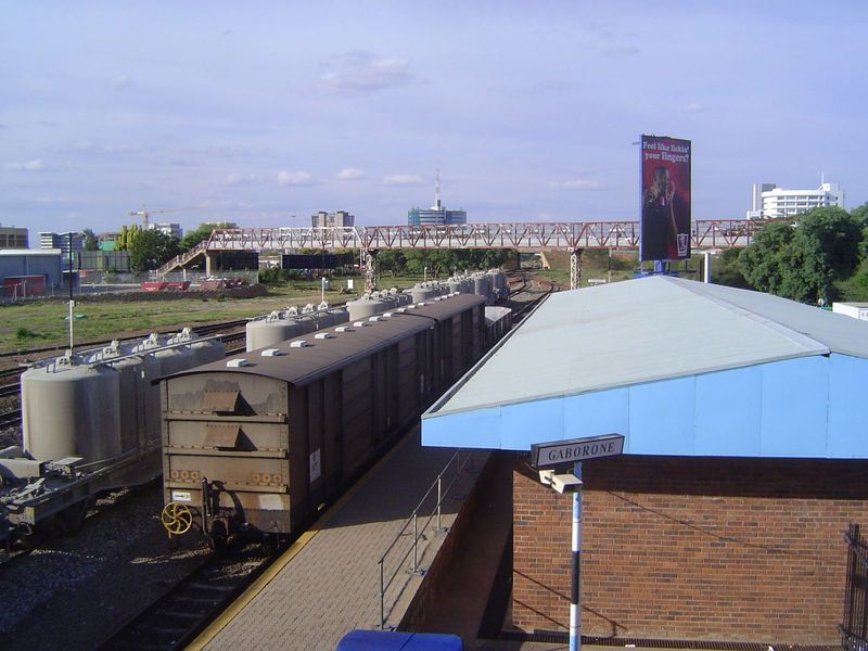 Half a dozen years after the creation of Fort Gaborones or Gaberones, as it was often spelled, the railroad to Rhodesia was pushed through i