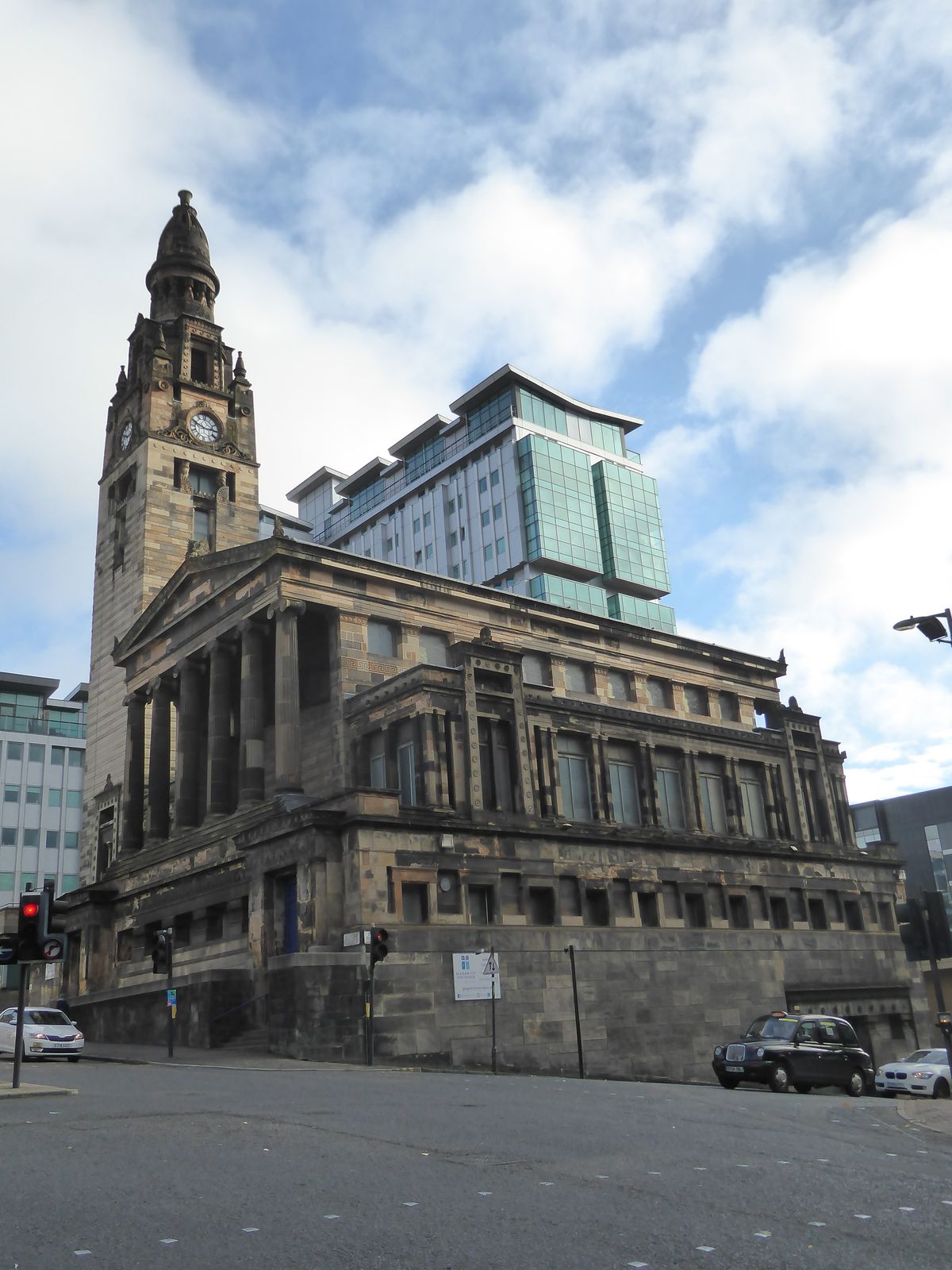 Another church, in this case the St. Vincent Street Free Church, which opened in 1859 for the United Presbyterian Church of Scotland. It's t