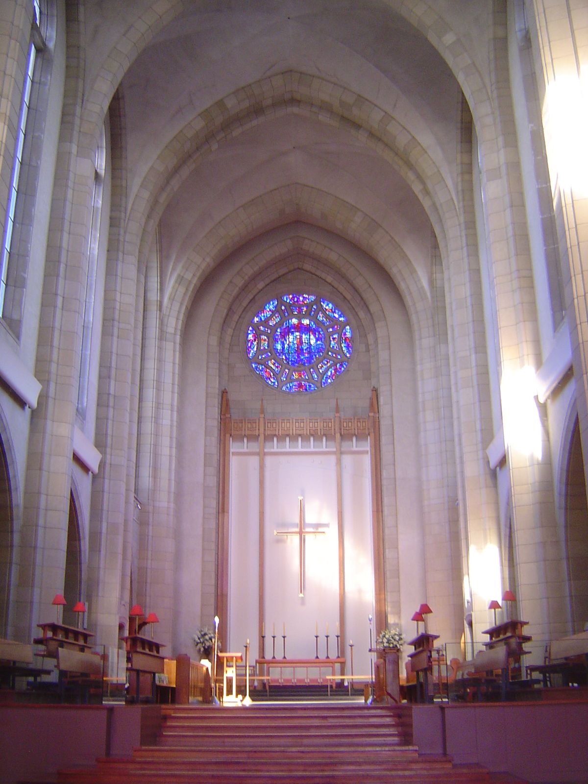 Here's the chancel of that newer church.