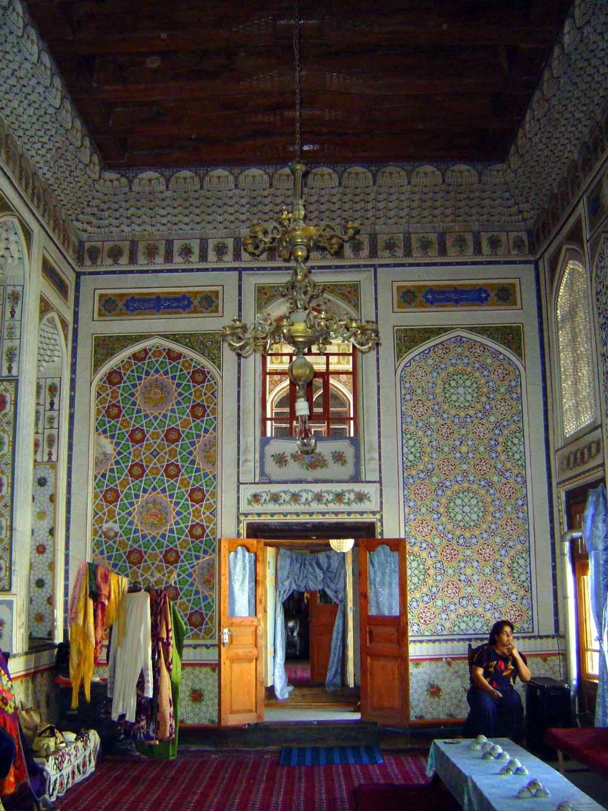 The other end of the room.