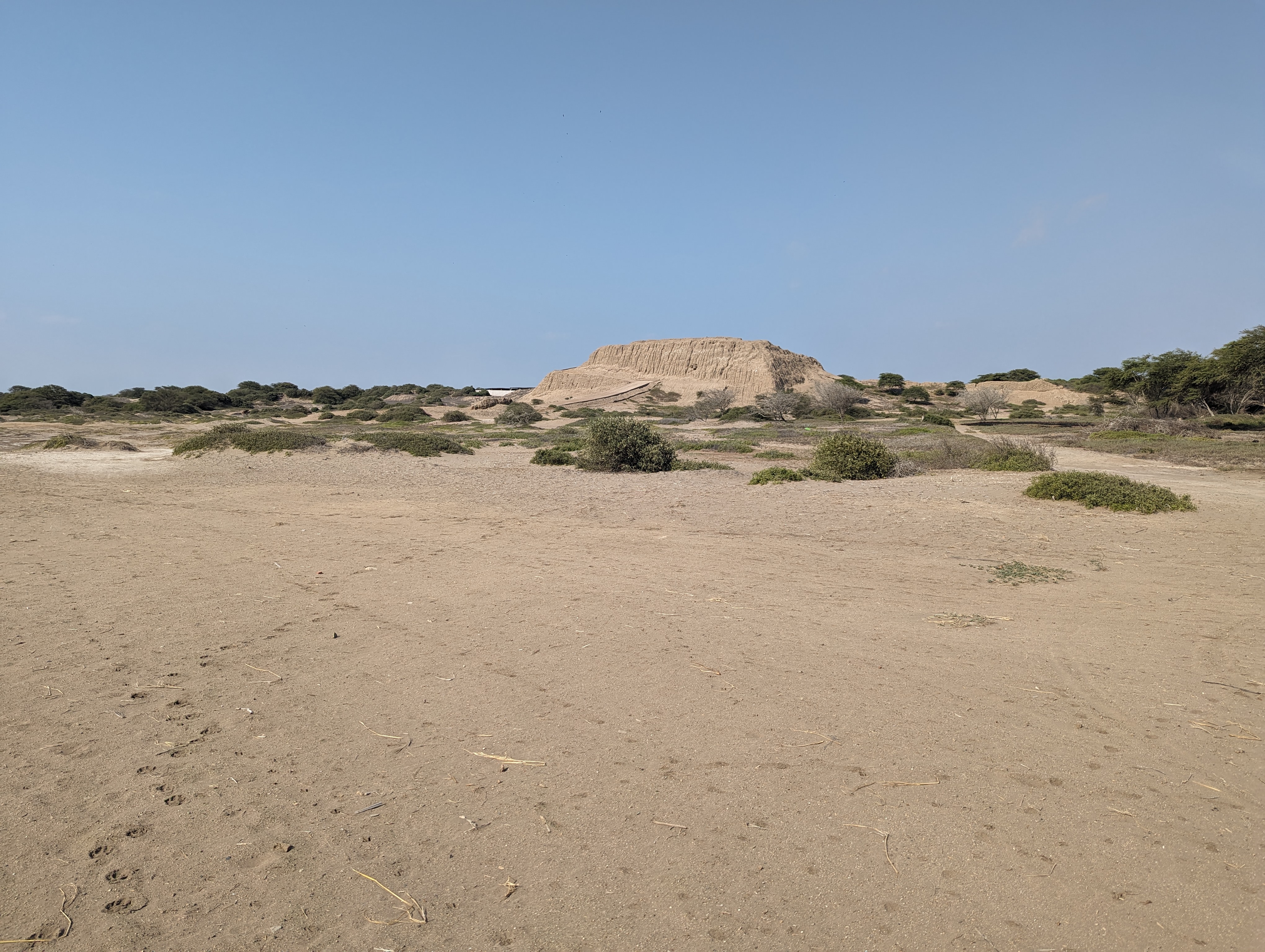 A few long miles west of town, the Chotuna pyramid.