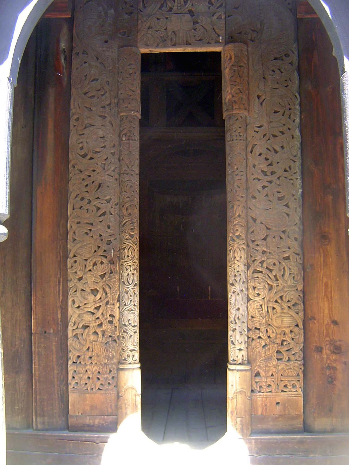 Carved doorway.