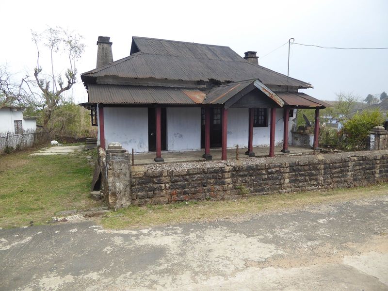 Houses are raised to stay dry in the rainy season.