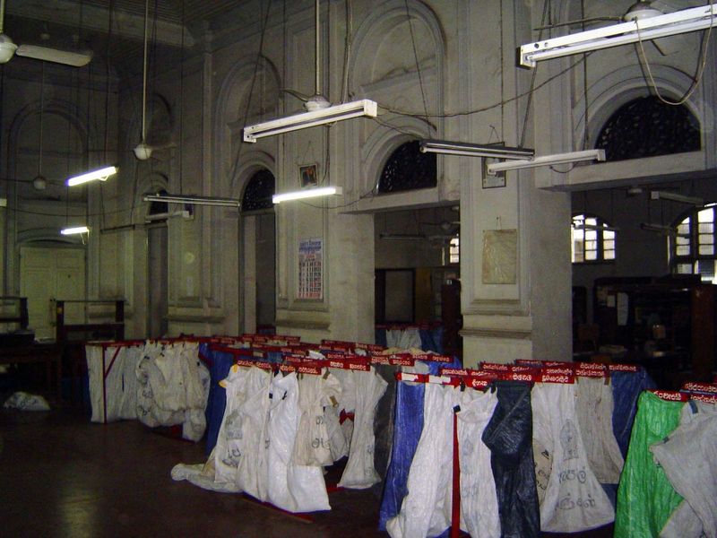 It's still used by the postal service for sorting, but public services have been shifted to a newer building..