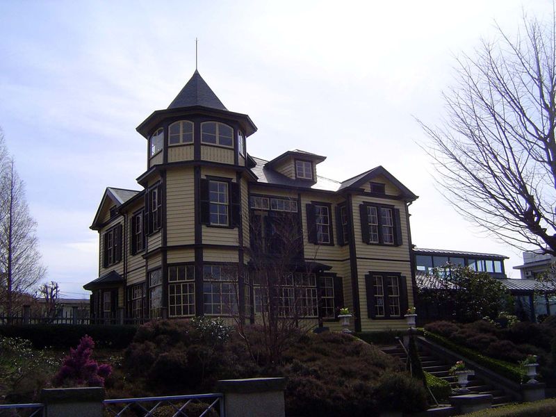 The so-called Diplomat's House, originally built in Tokyo but moved here.