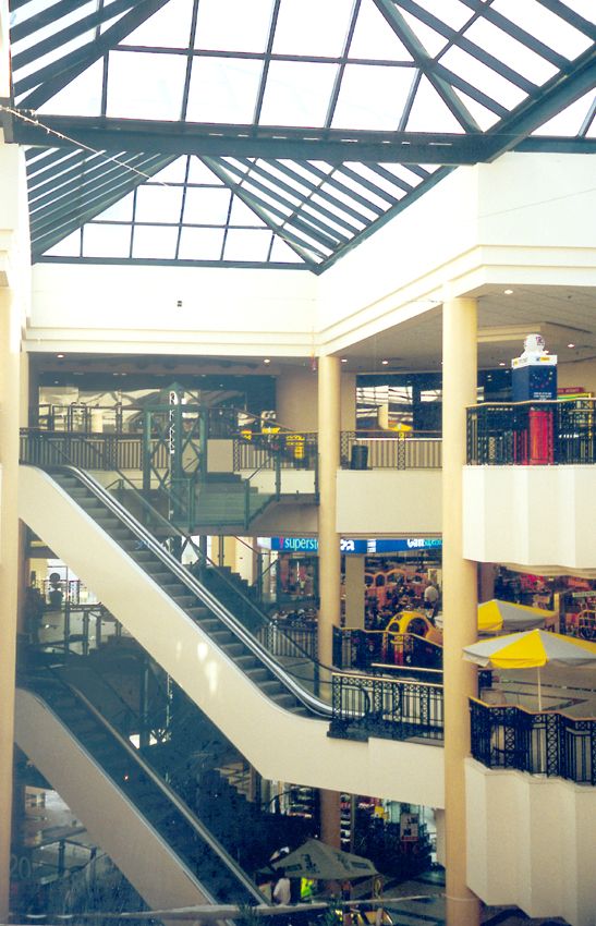 Inside that reticulated masterpiece there's a shopping mall.