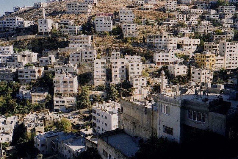 Taken from the same site as the previous picture, but this time of the apartment buildings that have spread up the slope of Mt. Gerizim.