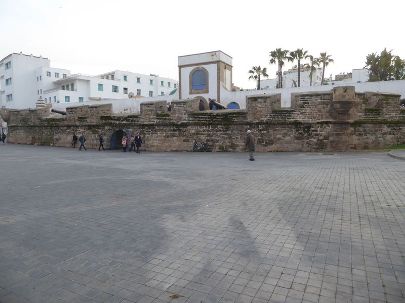 If we bash 400 yards north of the clocktower, we come to the far side of the medina and this fortification, built in the late 18th century a