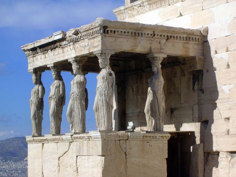 These are copies. The originals are mostly held in the Acropolis museum.