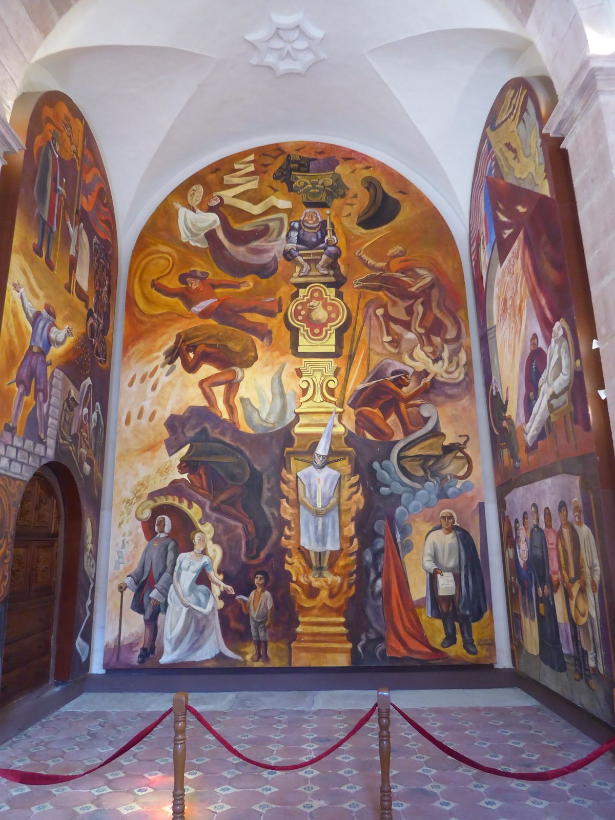 It contains more work by Jos  Ch vez Morada, in this case his Triptych Guanajuatense.