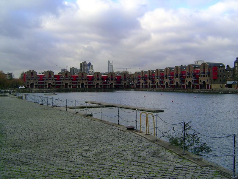 Yes, the Shadwell basin was once connected by canal through to the Tobacco Dock, London Dock, and St. Katharine Dock. Wonder why there are n