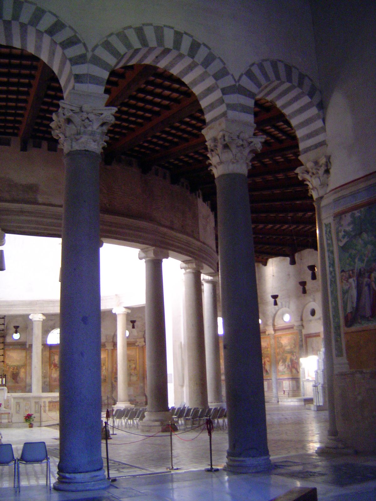 Another angle. Although the form is elegant, it was not well suited to serve the liturgical needs of the church, and so S. Stefano Rotondo h