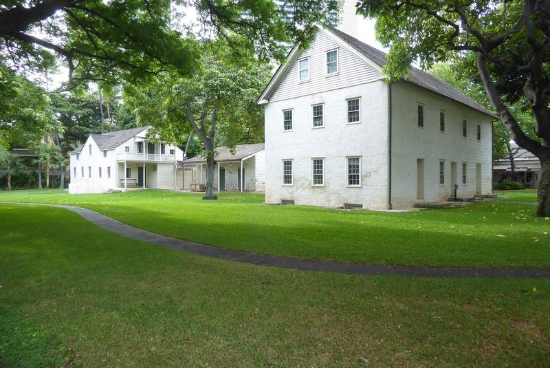It's a frame house, begun as a one-room house in 1821 and built largely from timbers imported from Maine. The builder was Thomas Bailey Aldr