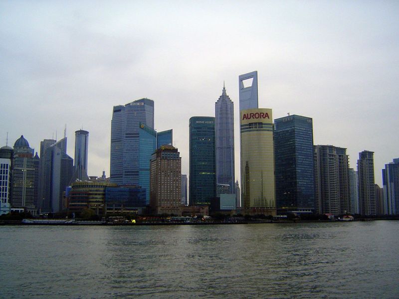 The view across the Huangpu must now rank as one of the ten most famous skylines in the world. Which, presumably, is exactly what the Chines