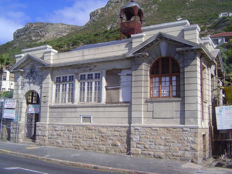 Nearby, a Carnegie Library opened in 1910. It closed when a new library opened; a police station moved in. The police moved out, and a polic