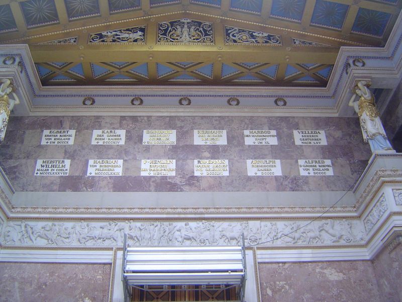 Up high, a list of great German kings. Bet you didn't know they included Hadrian.