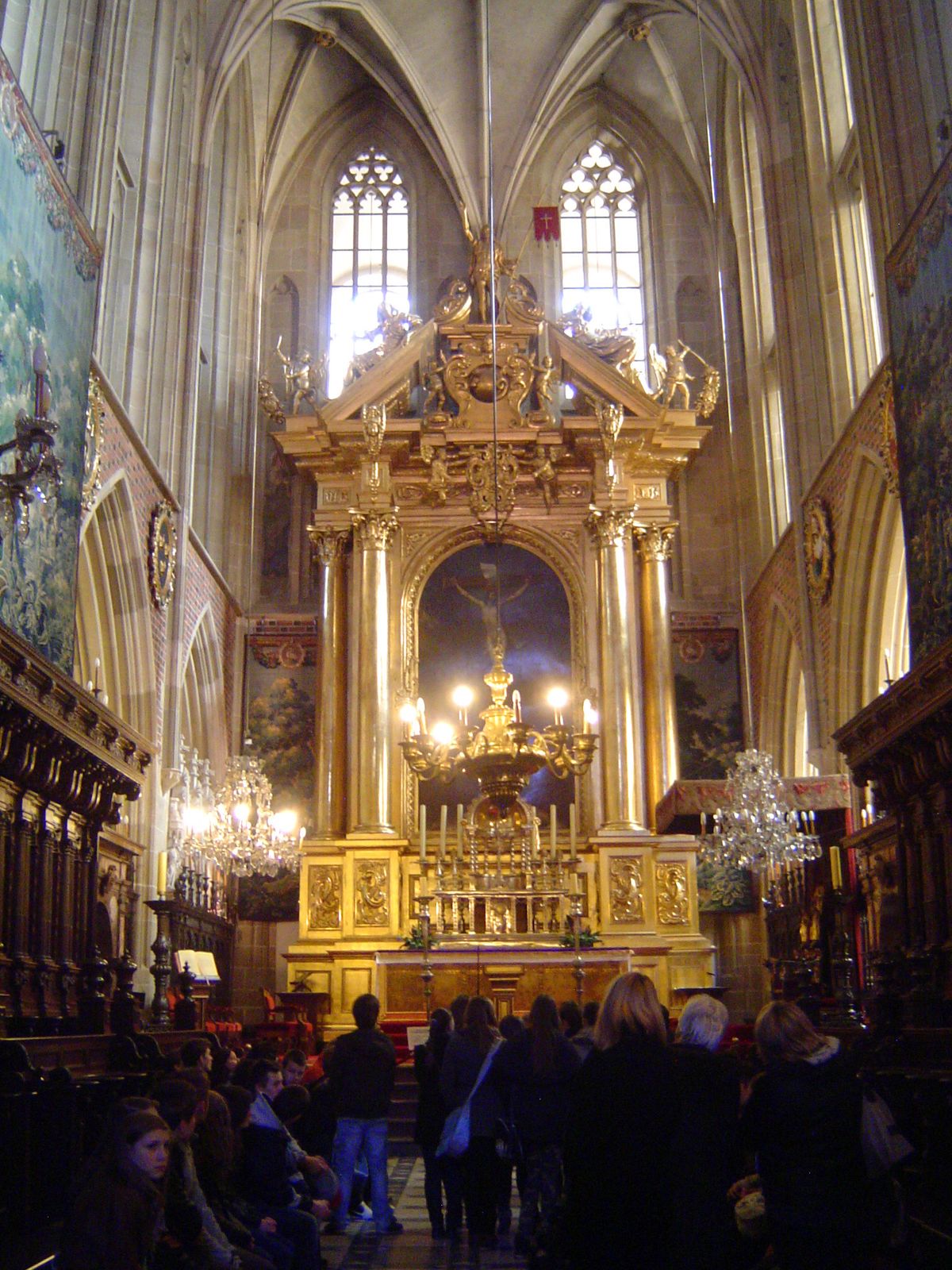 The high altar was added about 1650, a couple of centuries after the building's completion.
