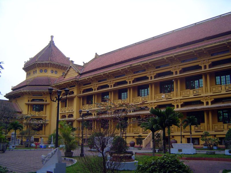 Hébrard's Louis Finot Museum was built in 1925-32 and named for the first head of the Ecole française d’Extrême-Orient; the building is now 