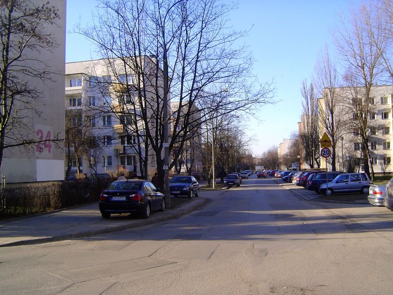 The buildings are all plattenbau or plate-buildings, assembled from modules trucked in.